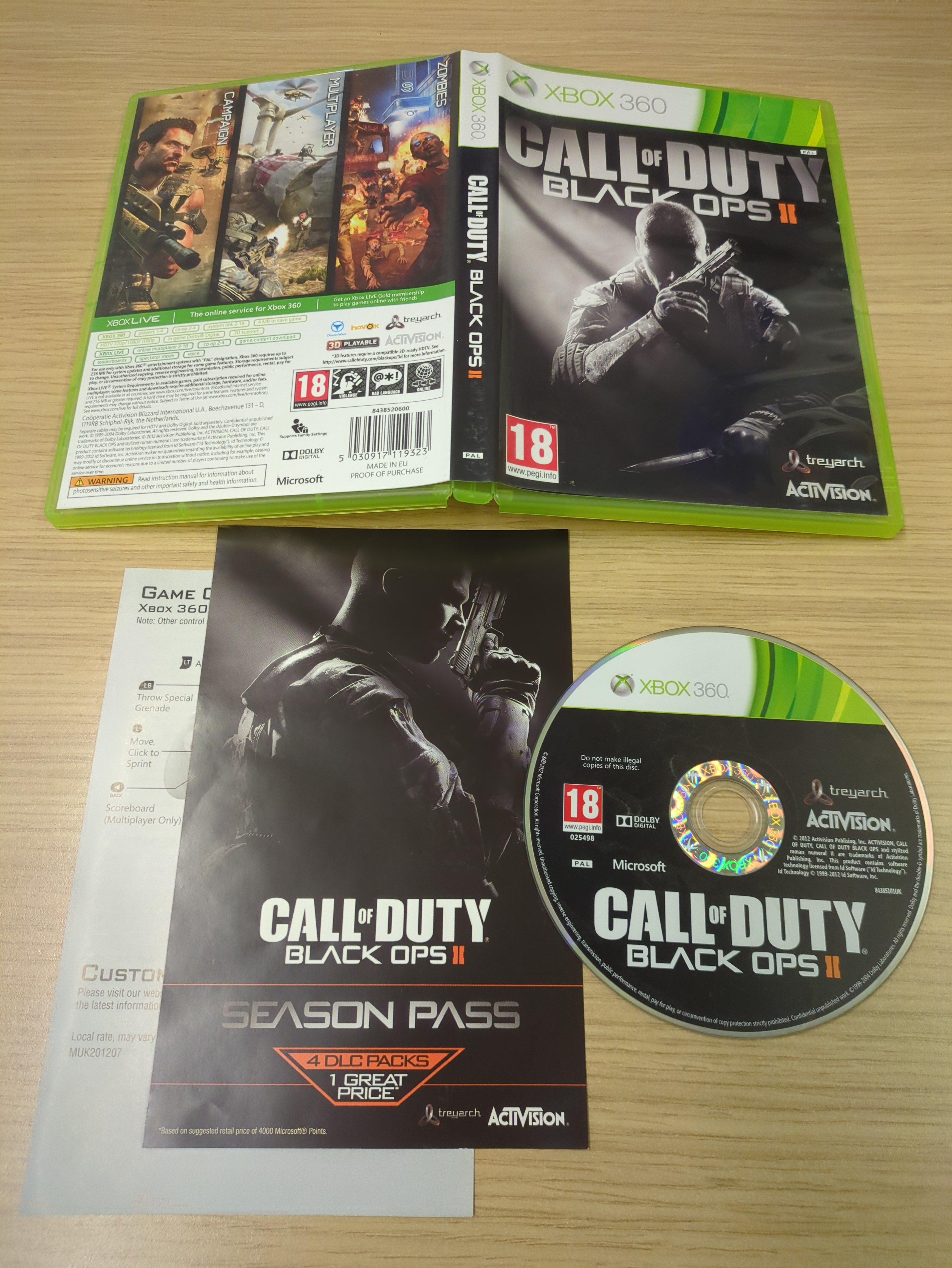 Call of Duty Black Ops II Xbox 360 game Call of Duty Black Ops II Xbox 360 game